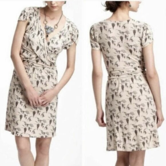 Anthropologie Leifnotes Up and Away Hot Air Balloon Ruched Dress Boho Size Xs - Picture 2 of 11